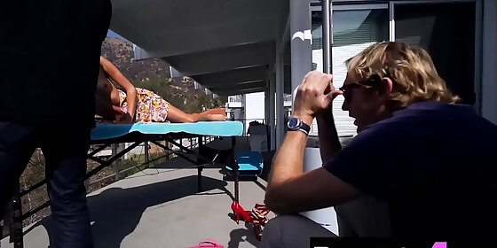 sexy small tits blonde milf amanda booth revealed hot body during passion posing action