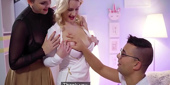 curvy babes team up to make a nerds dream come true taylee wood lily joy