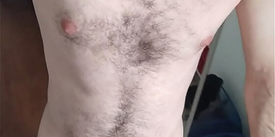 walking with my big cock bouncing