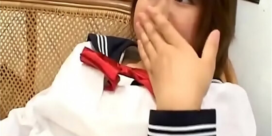 ai kazumi in uniform sucks cock and gets banana in pussy more at javhd net
