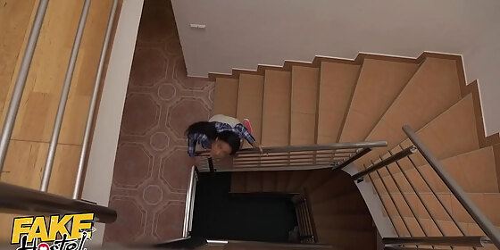 fake hostel game of hide and seek turns into hardcore rough threesome