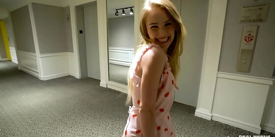 real teens blonde teen eats ass and gets fucked during porn casting