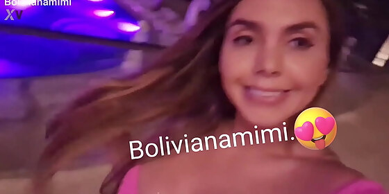 enjoying the only adults hotel in cancn without pantys showing my pussy to all the mexicans full video on bolivianamimi tv