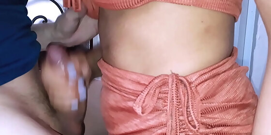 blowjob with chearleader after school until huge cum inside mouth