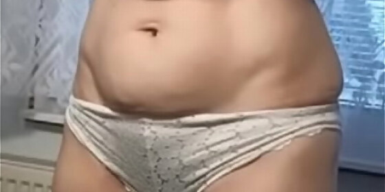 undressing in front of the webcam
