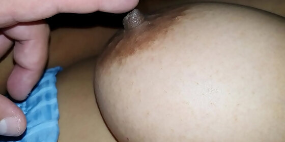 playing with my step sister in law s breasts and nipples
