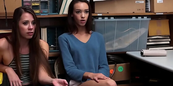 slutty teen thieves gets fucked hard by one meaty cock for stealing