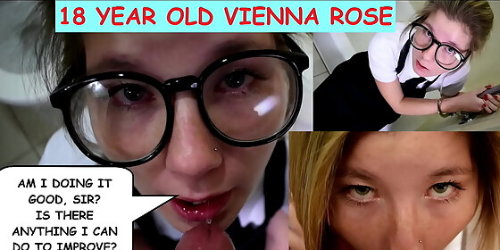  am i doing it good sir is there anything i can do to improve 18 year old vienna rose talks dirty and sucks dirty old man joe jon s