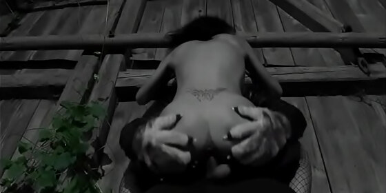 sexy brunette afrodite gets laid outdoors and sucks a big cock