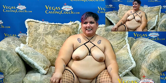this bbw shows her skills taking deep in her mouth first time on camera