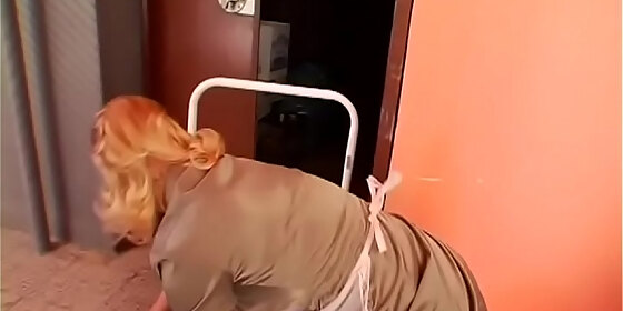 chick bows over for spanking