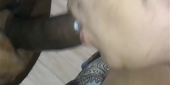 lolliepopzzs milks bbc dry and takes a load on her big tits