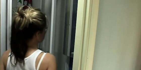 sexy solo shower teen