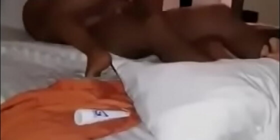 wife makes her cuck hubby wear her panties while she rides a huge dick