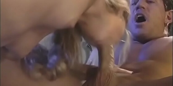 sexy blond rides a big cock in her tight pussy