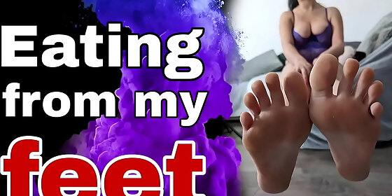 femdom eating food from mistress feet dominatrix foot worship bondage bdsm flr sexy fetish training zero