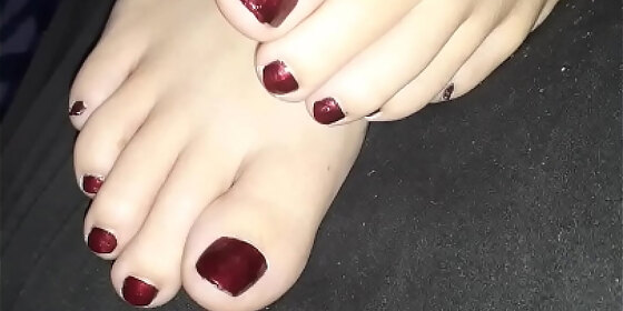 beautiful feet relaxing
