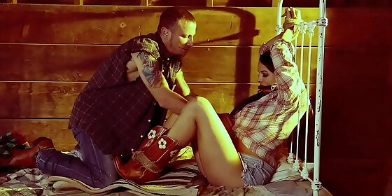 busty babe fucks the guy who rescued her
