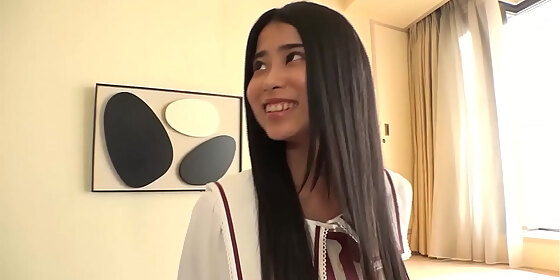 current college chick himari 18 years old fucks and takes bukkake for the first time part 1
