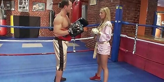 560px x 280px - Busty Blonde Boxer Gets A Sexual Workout HD SEX Porn Video 13:00