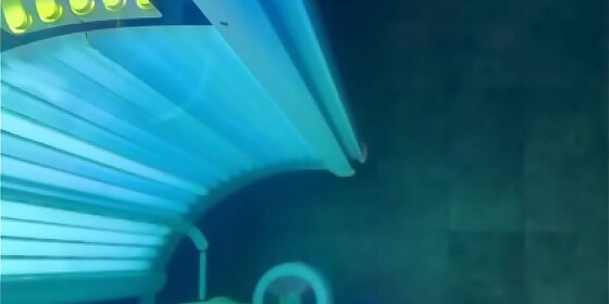 ally white masturbates in tanning booth