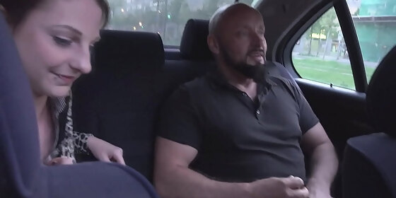 old ugly guy fucks 18yo teen in taxi