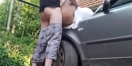 stranger fuck my wife on car