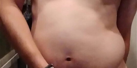 string simon jerking with dildo in my ass