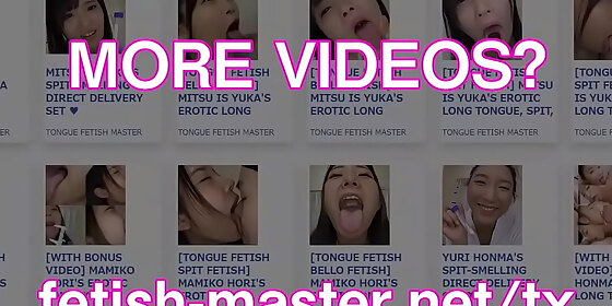 japanese asian tongue spit face nose licking sucking kissing handjob fetish more at fetish master net