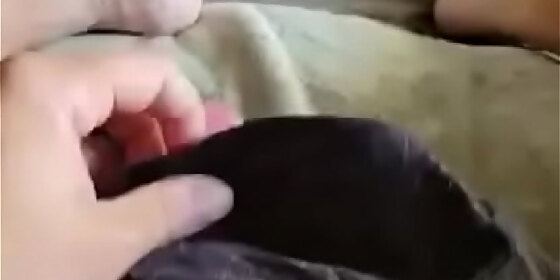 wifes bra cock rub