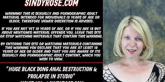 huge black dong anal destruction prolapse in studio