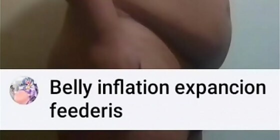 belly inflation with hose