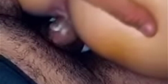 thick brown cock stretches out creamy white pussy