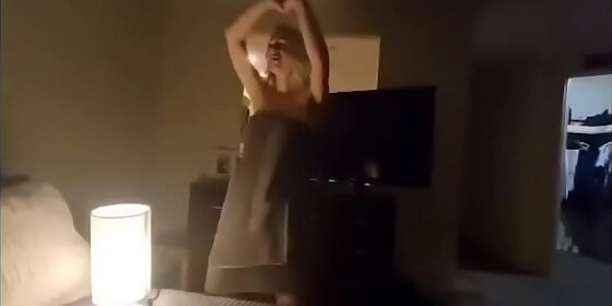 my sexy wife does loose towel dance before sex