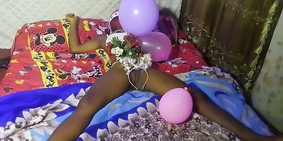 i presented my pussy as a christmas gift to surprise my ex boyfriend he fucked me real hard