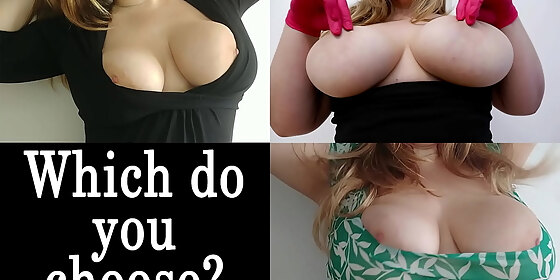 girl shows her big tits
