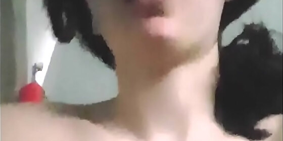 amateur girlfriend homemade with small tits sucks and fucks