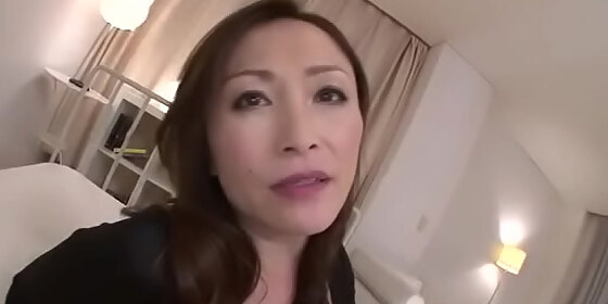 horny milf babe miyama ranko rides cock on pov