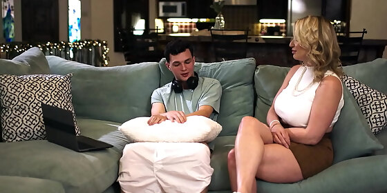 big tits milf stepmom rachael cavalli makes stepson josh rivers so happy