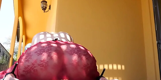 blonde takes cum load in face and mouth