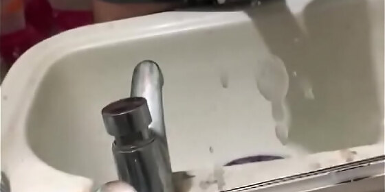 i throw all the milk in the mirror