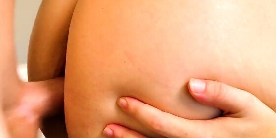 blonde chick fucked in her hairy pussy