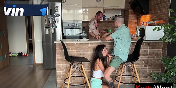 wife cheats on husband under his nose while he cooks dinner