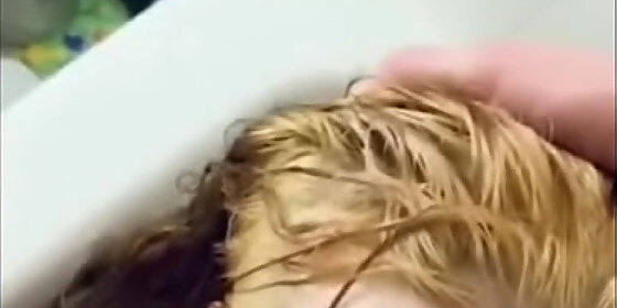 tattooed slut sucks and fucks in shower