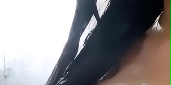 juliana tram taking a nice shower