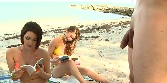 brandi belle my friends and i getting kinky on the beach