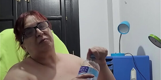 coolmarina fat old woman undone at the office