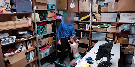 cute russian shoplifter catarina caught and now she will get a punish fuck lesson from the mall cop