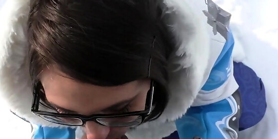 public overwatch mei blowjob in snow