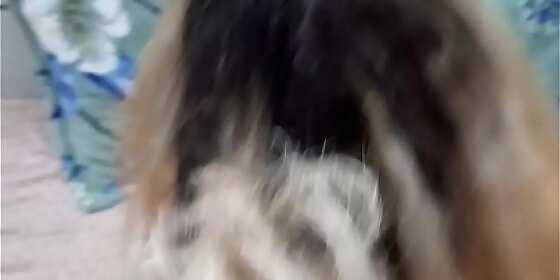 blonde likes doggy